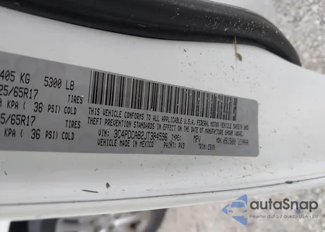 2018 Dodge Journey Se from USA, damaged, VIN 3C4PDCAB2JT384596